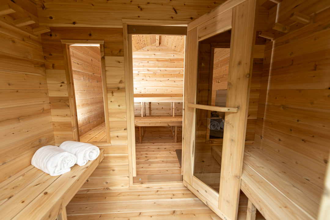 Leisurecraft CT Georgian Cabin Sauna with Changeroom