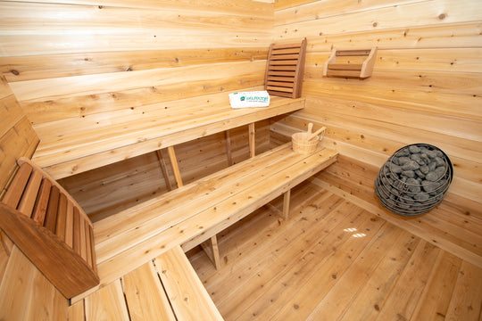 Leisurecraft CT Georgian Cabin Sauna with Porch