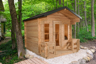Leisurecraft CT Georgian Cabin Sauna with Porch