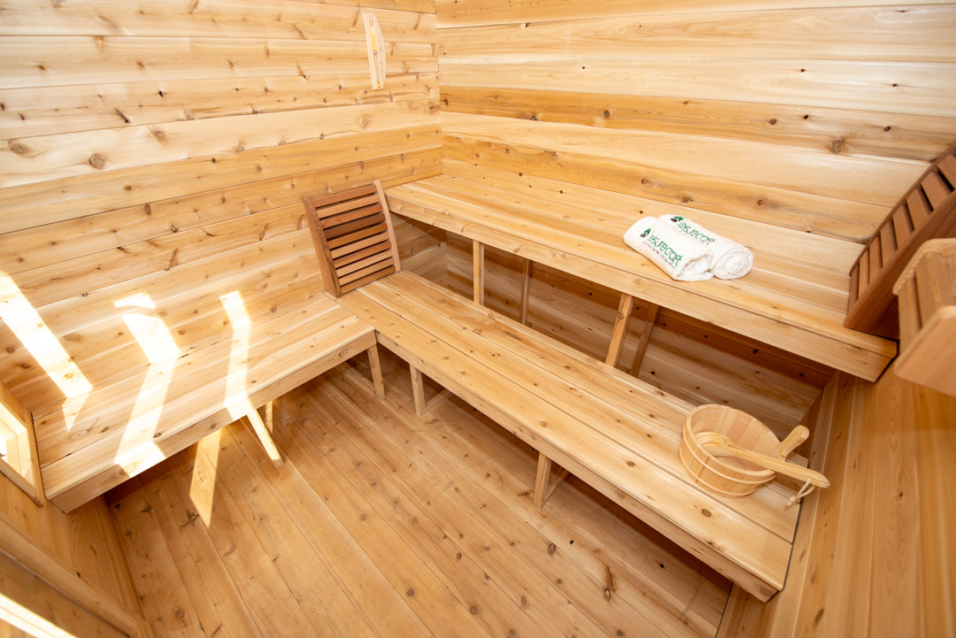 Leisurecraft CT Georgian Cabin Sauna with Porch