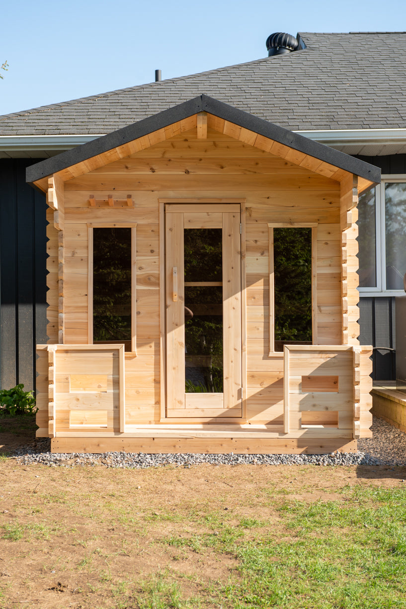 Leisurecraft CT Georgian Cabin Sauna with Porch